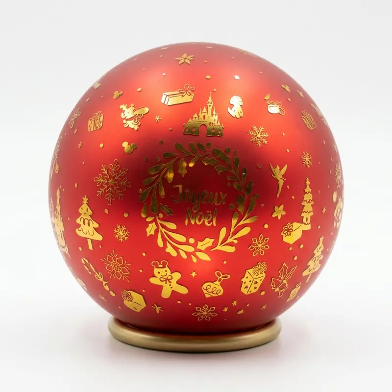 Veilleuse boule de Noël rouge – Disneyland Paris