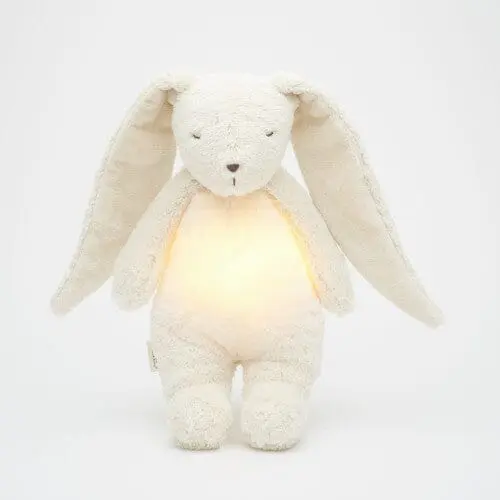 Veilleuse musicale lapin natur bio blanc polaire - Moonie