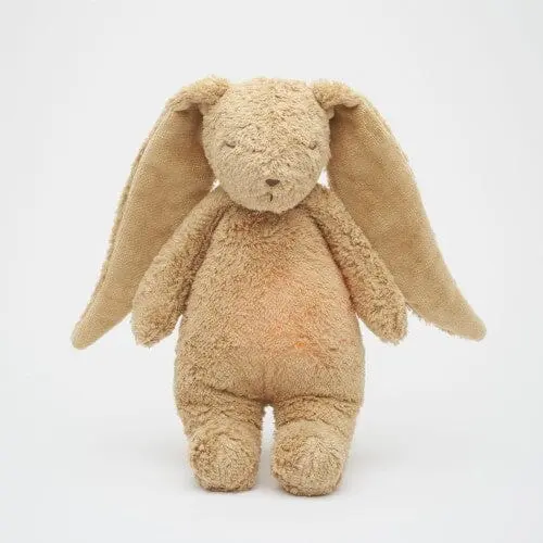 Veilleuse musicale lapin natur bio cappuccino - Moonie