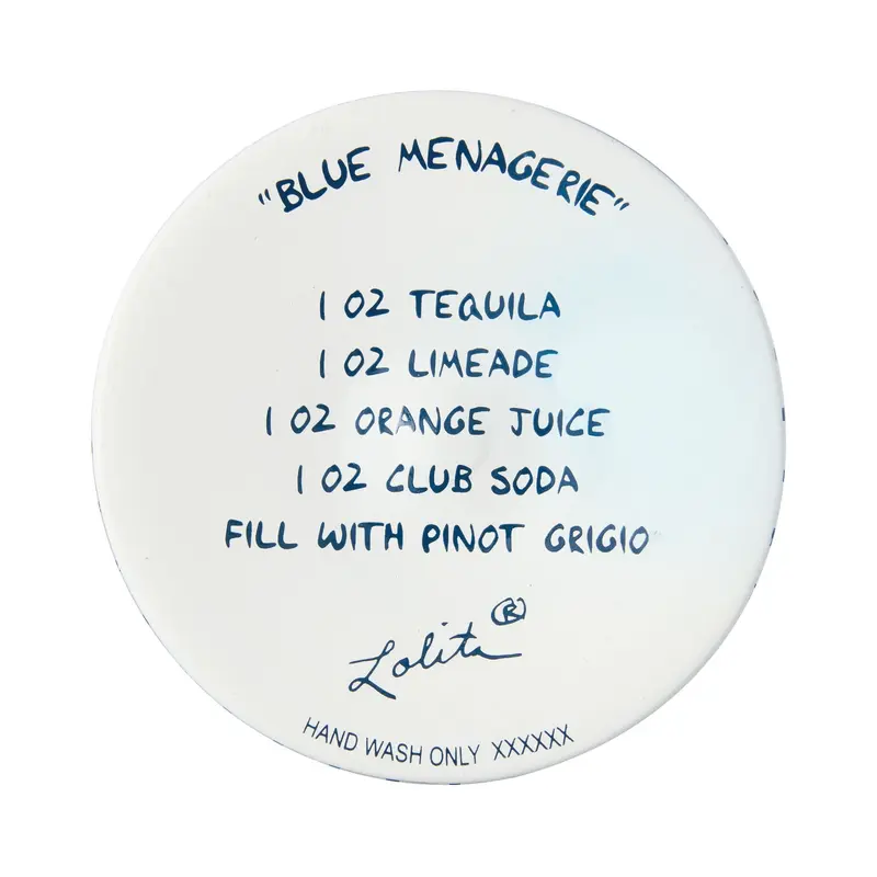 Verre à vin Ménagerie Bleue - Lolita