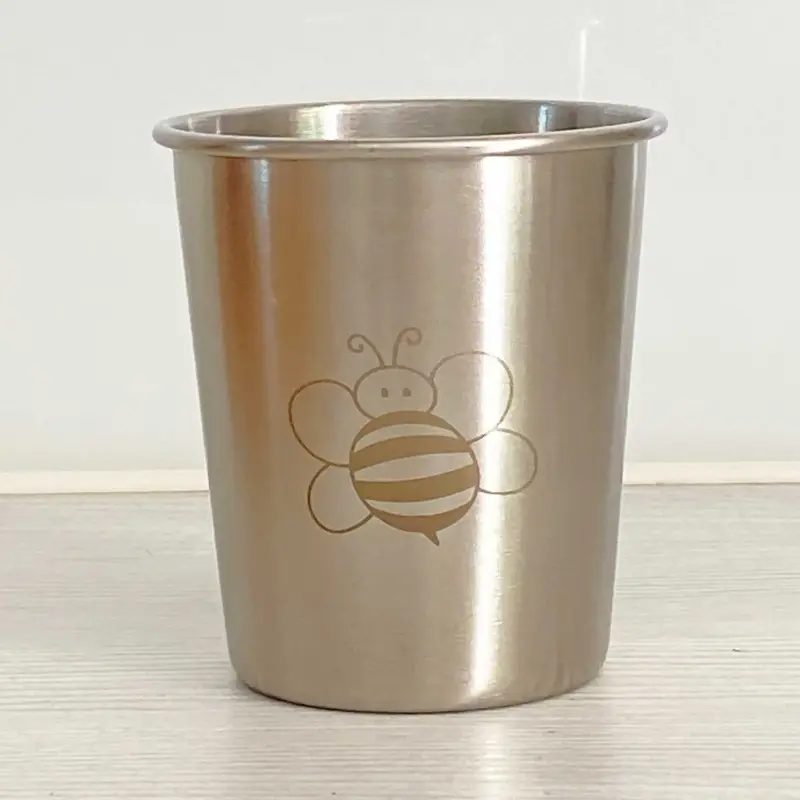 Verre enfant en inox 18/8 Joli Monde 180 ml – Motif Abeille