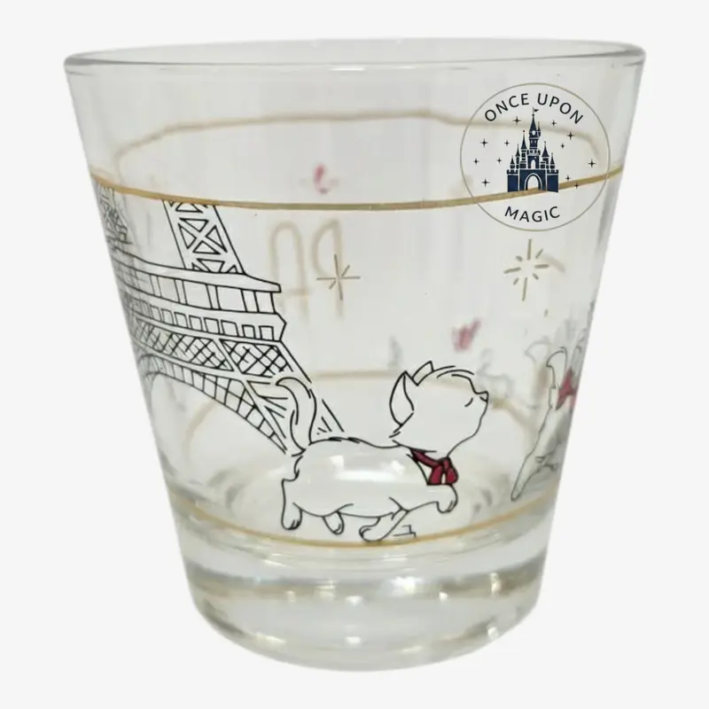 Verre Marie Les Aristochats Disneyland Paris – Tour Eiffel Finitions Dorées Officiel Disney
