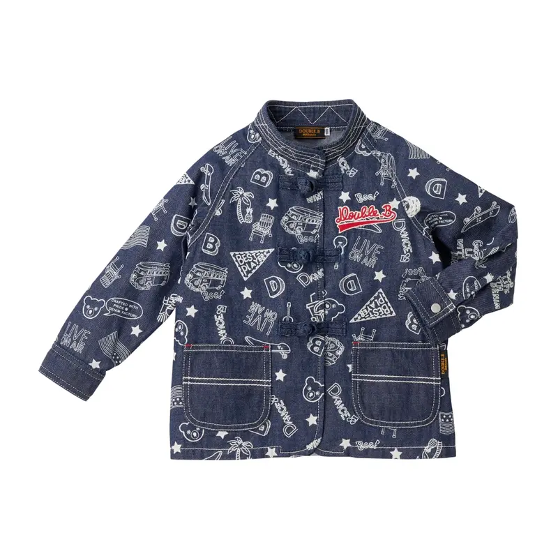 VESTE À MOTIF DOUBLE B EN COTON