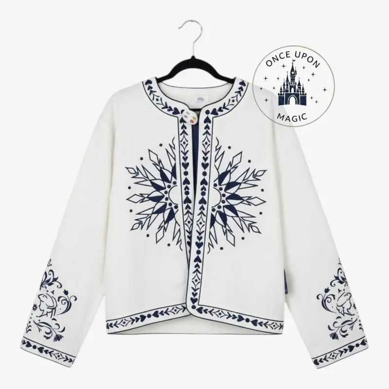 Veste Cardigan Brodée Style Elsa – La Reine des Neiges | Disneyland Paris