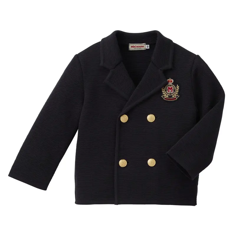 VESTE EN LAINE BLEU MARINE
