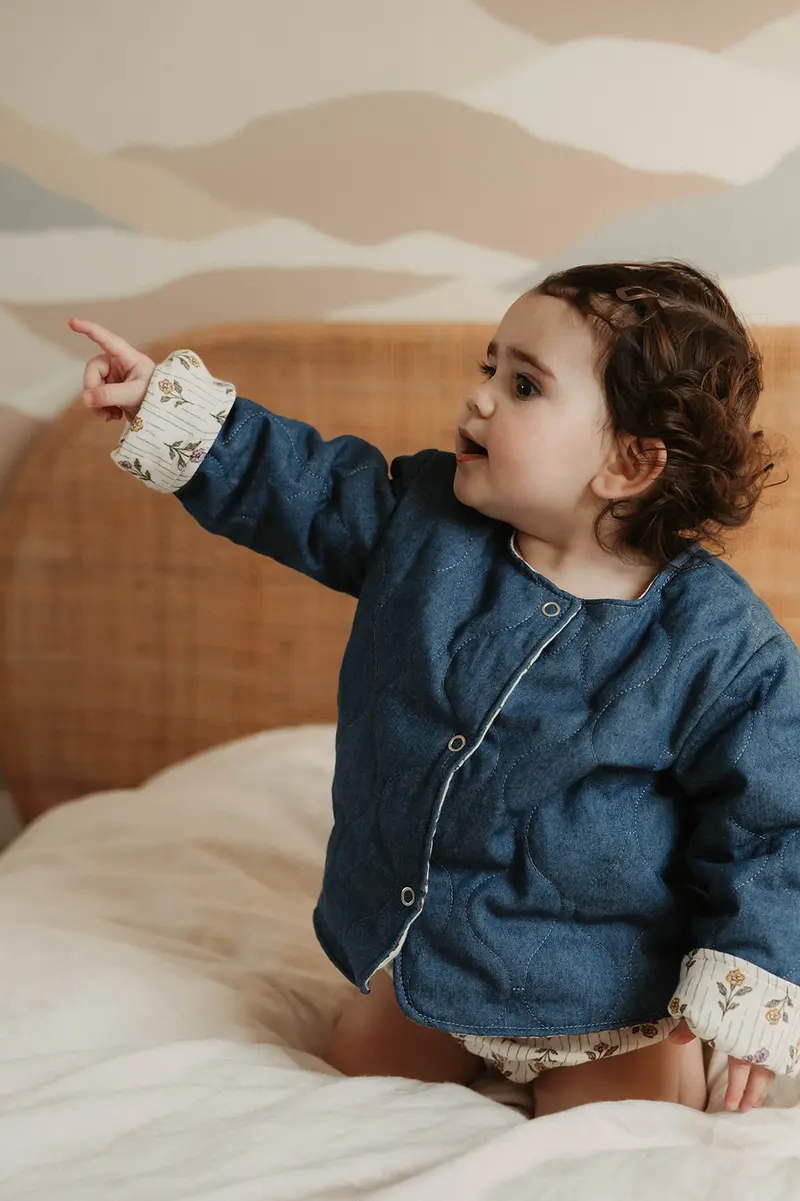 Vestes matelassées enfant avec manches