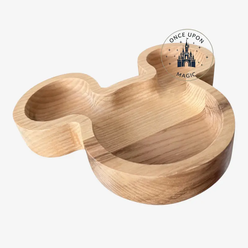 Vide-poche Mickey Mouse en Bois Naturel – Disneyland Paris