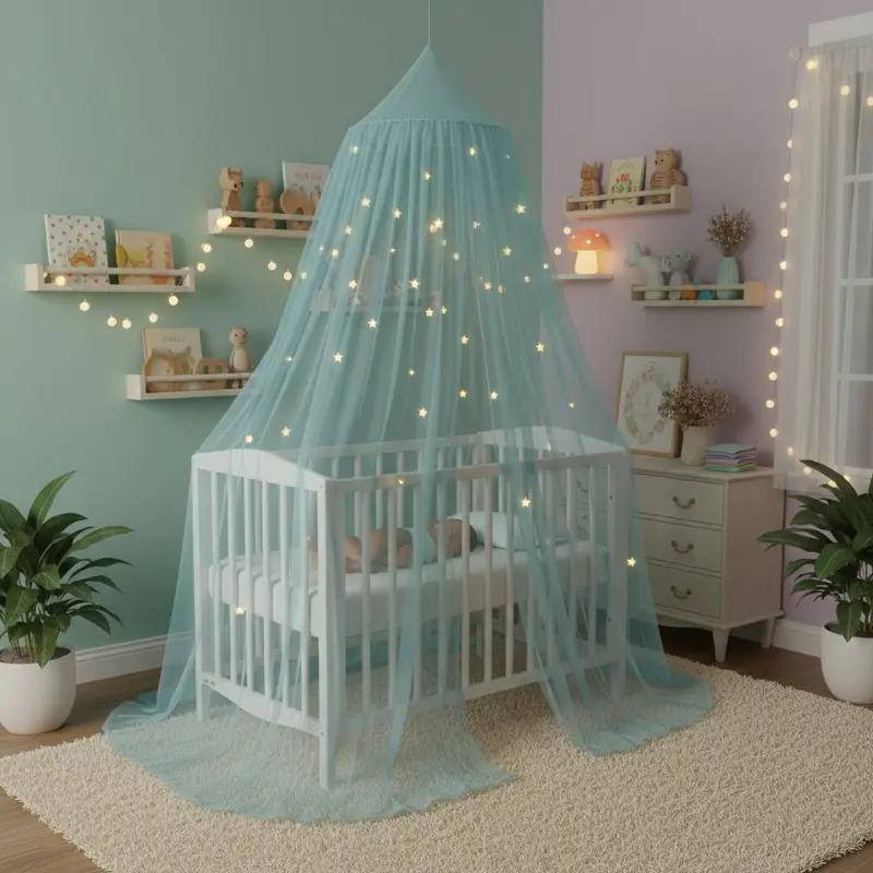 VOILE DE LIT BEBE | Lumineux Étoilé