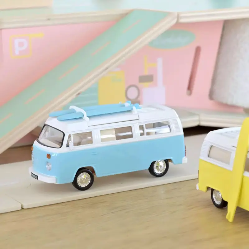 VW Combi T2b Camper Van 1973 Bleu clair Jet-car 1/43 - NOREV