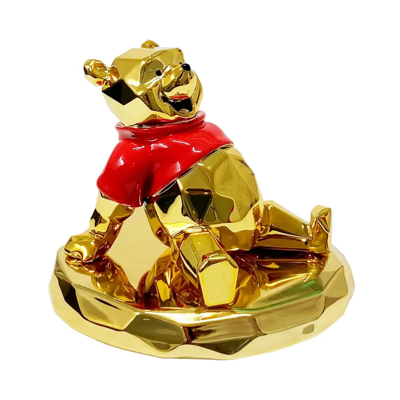 Winnie the Pooh Gold Chrome - Disney by Richard Orlinski